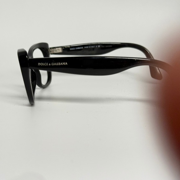 Dolce & Gabbana DG3166 501 Black Cat Eye Eyeglasses Frames 51-16-135 Italy main image 7